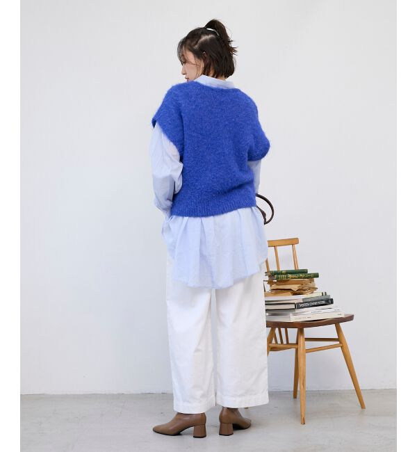  「《WEB限定アイテム》ソフトシャギーニットベスト」|ベスト・ジレ|