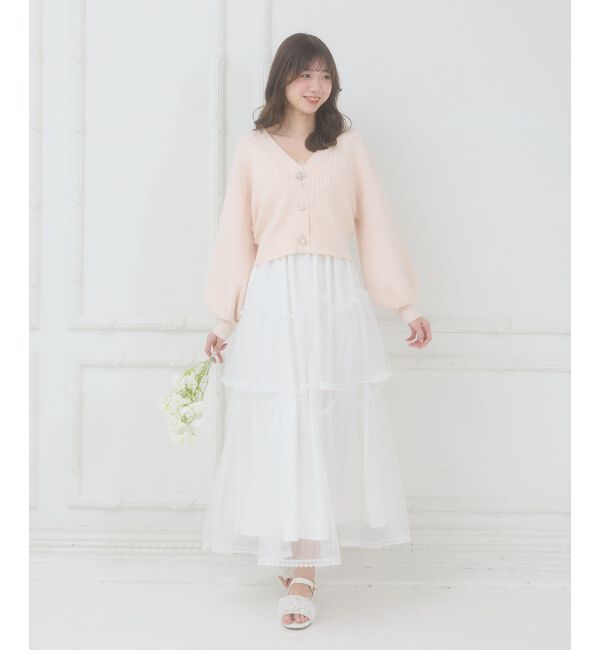  「クローバーボタンUVカットカーデ」|カーディガン|