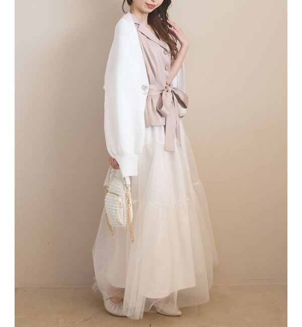  「クローバーボタンUVカットカーデ」|カーディガン|