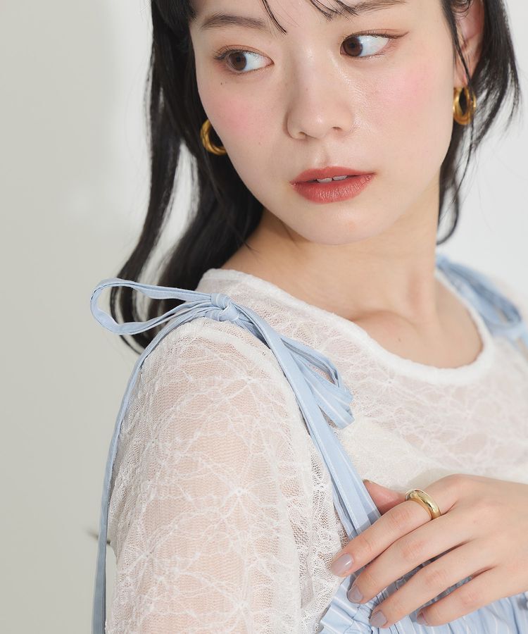 earth music&ecology「ギャザーティアードキャミドレ」|ワンピース|