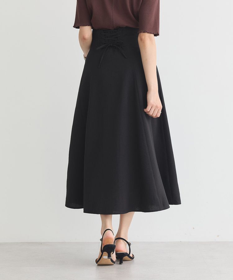 earth music&ecology「バックレースアップスカート」|フレア|