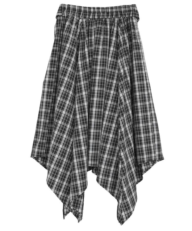 earth music&ecology「イレヘムチェックシャツスカート」|フレア|