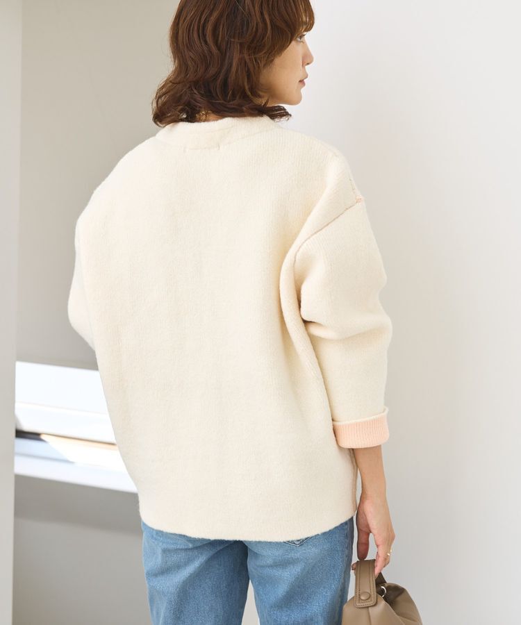 AMERICAN HOLIC「VネックWフェイスニットカーディガン【WEB限定カラー有り】」|カーディガン|