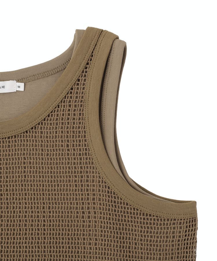 AMERICAN HOLIC「【2点セット】メッシュレイヤードタンクトップ」|キャミソール|