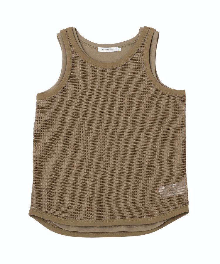 AMERICAN HOLIC「【2点セット】メッシュレイヤードタンクトップ」|キャミソール|