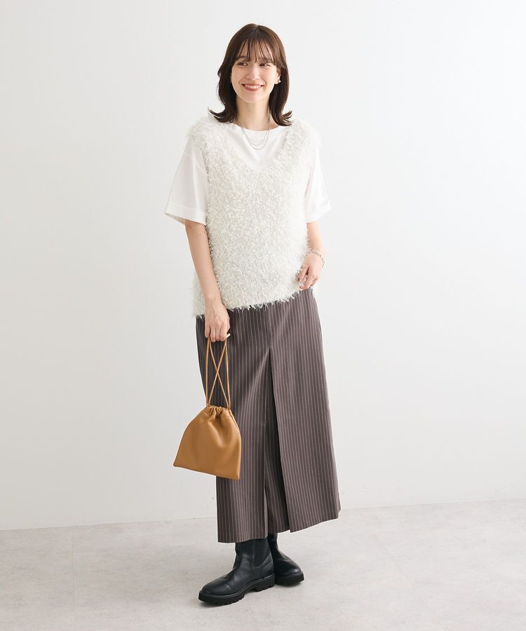 Green Parks「フェザーヤーンニットベスト」|ベスト・ジレ|