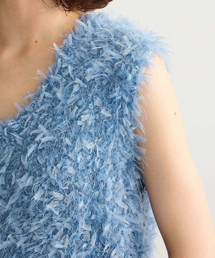 Green Parks「フェザーヤーンニットベスト」|ベスト・ジレ|