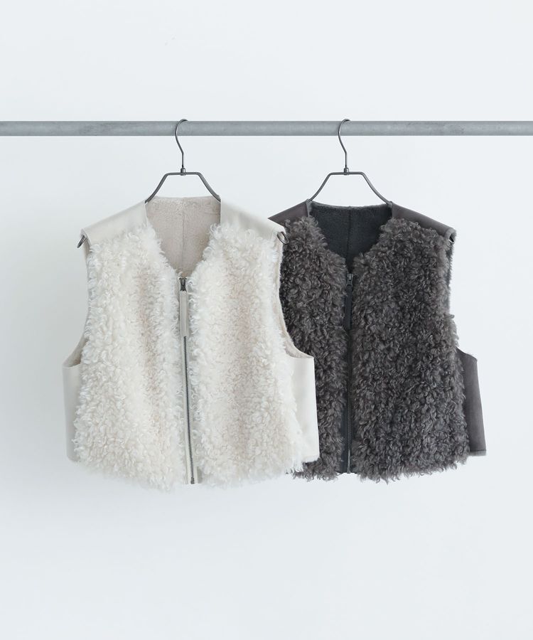 Green Parks「■ESCAR フラッフィーベスト」|ベスト・ジレ|