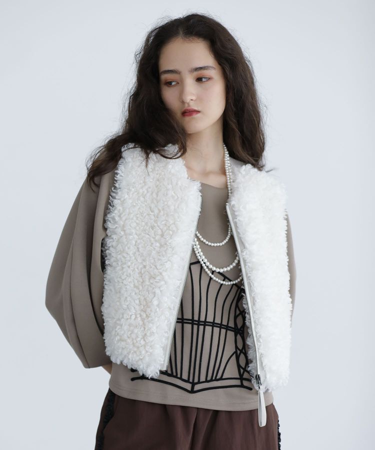 Green Parks「■ESCAR フラッフィーベスト」|ベスト・ジレ|