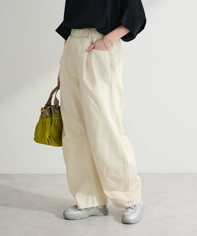 Green Parks「ウエストタックコクーンデニムパンツ」|デニム|