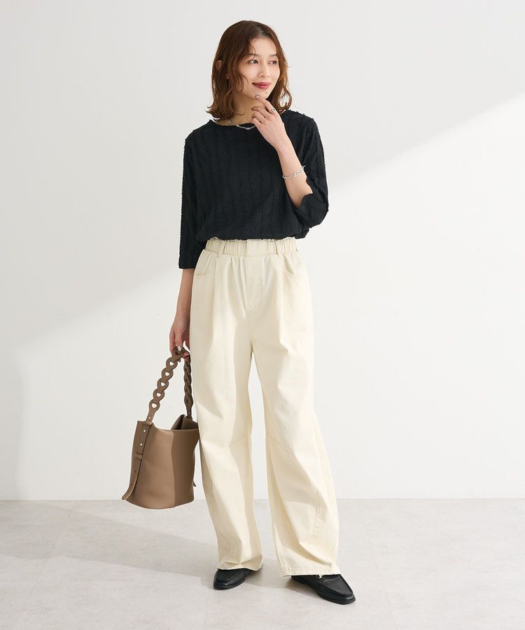 Green Parks「ウエストタックコクーンデニムパンツ」|デニム|