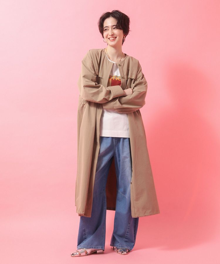 Green Parks「ウエストタックコクーンデニムパンツ」|デニム|