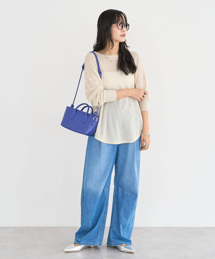 Green Parks「ウエストタックコクーンデニムパンツ」|デニム|