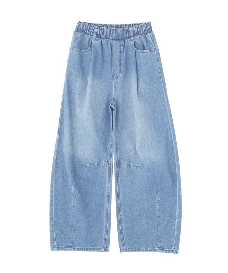 Green Parks「ウエストタックコクーンデニムパンツ」|デニム|