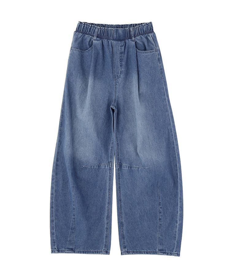 Green Parks「ウエストタックコクーンデニムパンツ」|デニム|