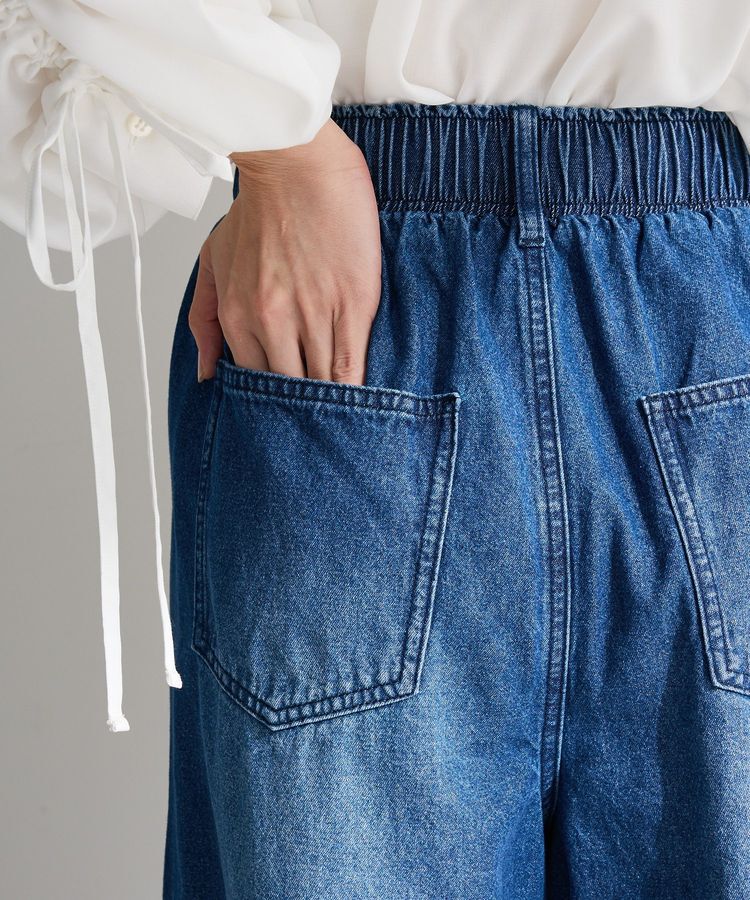 Green Parks「ウエストタックコクーンデニムパンツ」|デニム|