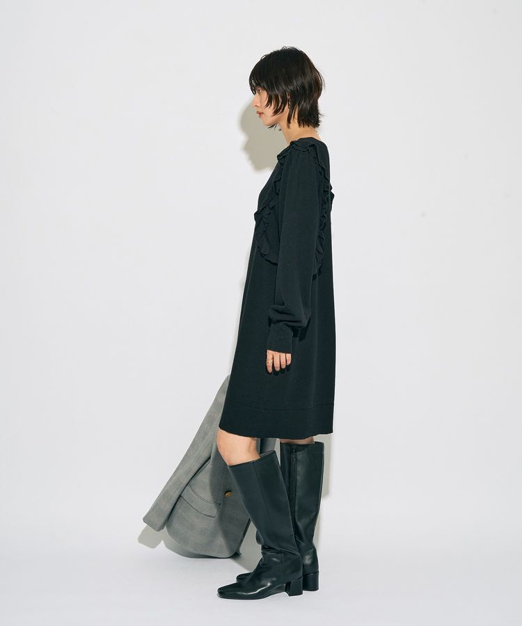 YECCA VECCA「【archive】ラッフルニットワンピース」|ワンピース|