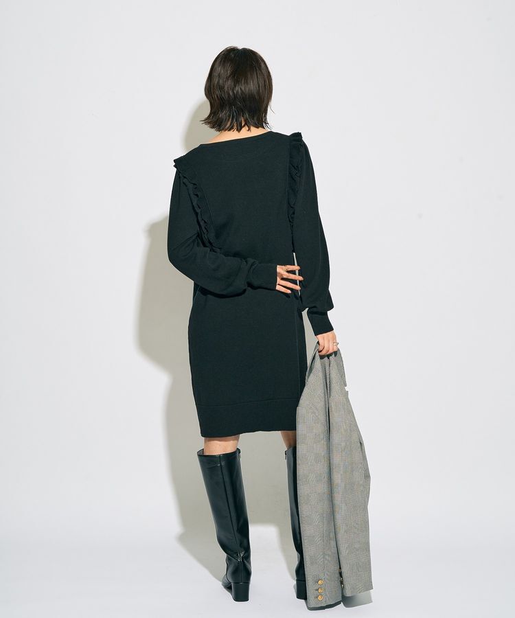 YECCA VECCA「【archive】ラッフルニットワンピース」|ワンピース|