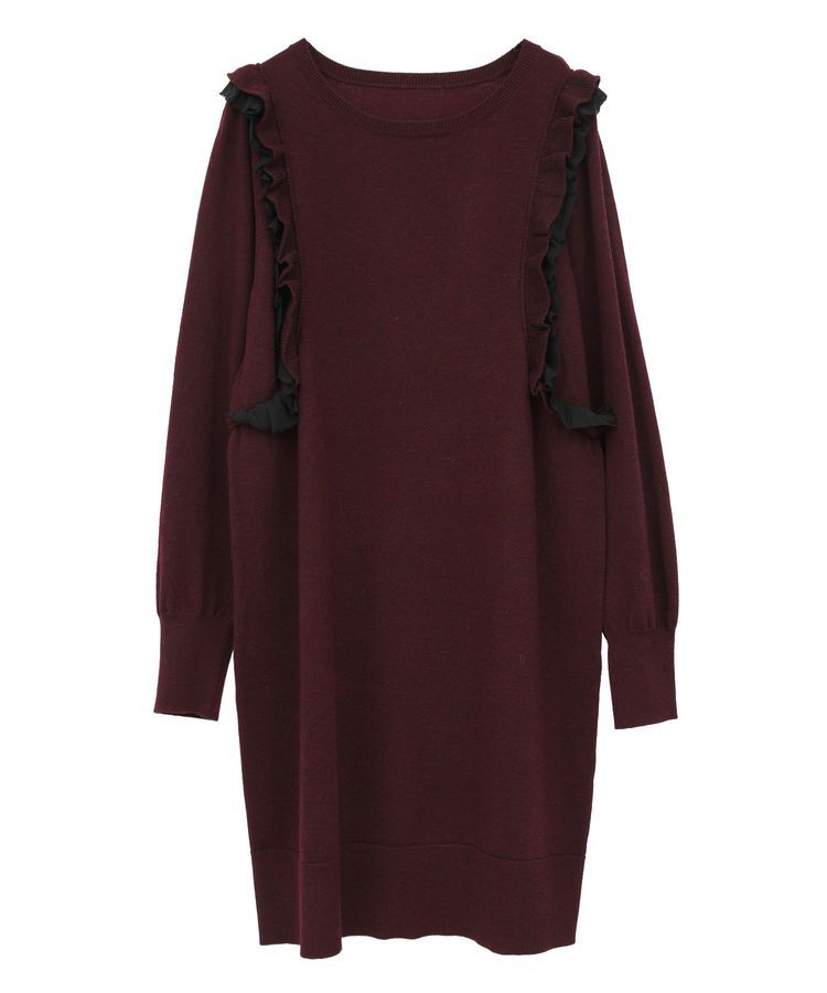 YECCA VECCA「【archive】ラッフルニットワンピース」|ワンピース|