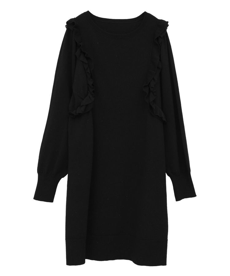 YECCA VECCA「【archive】ラッフルニットワンピース」|ワンピース|