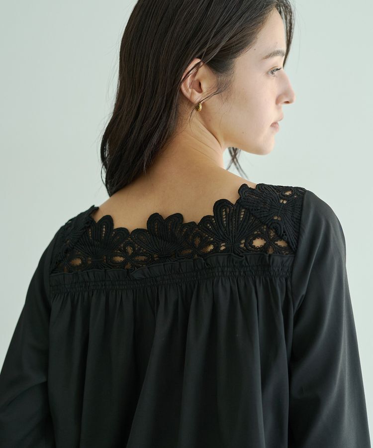 YECCA VECCA「フラワーレースブラウス」|シャツ・ブラウス|