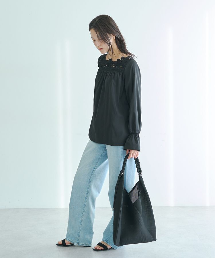 YECCA VECCA「フラワーレースブラウス」|シャツ・ブラウス|