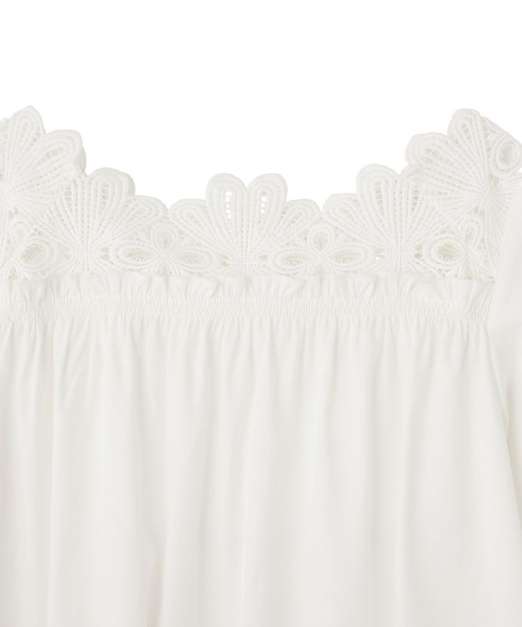 YECCA VECCA「フラワーレースブラウス」|シャツ・ブラウス|