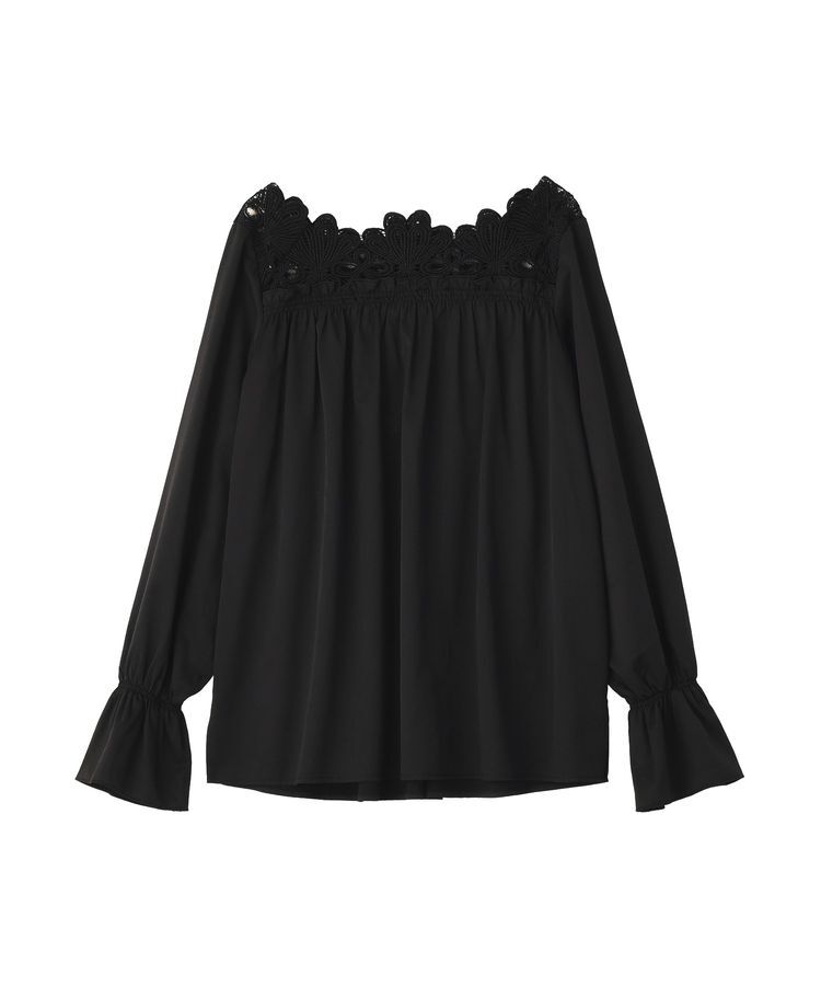 YECCA VECCA「フラワーレースブラウス」|シャツ・ブラウス|
