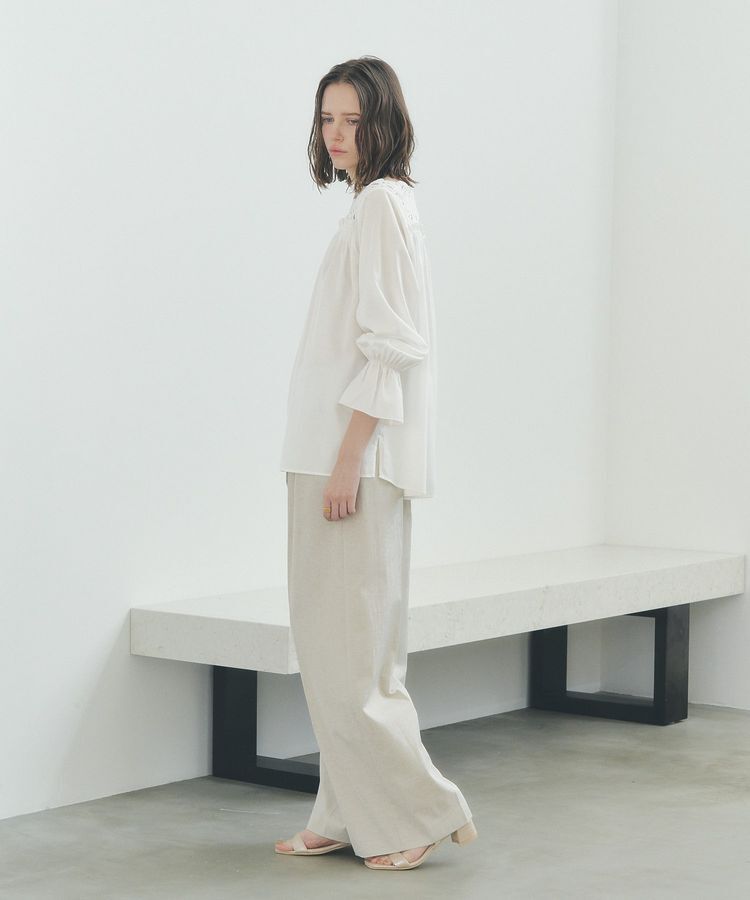 YECCA VECCA「フラワーレースブラウス」|シャツ・ブラウス|