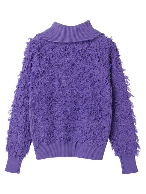 GARAGE OF GOOD CLOTHING「フリンジニットハーフジッププルオーバー」|ニット・セーター|