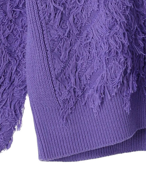 GARAGE OF GOOD CLOTHING「フリンジニットハーフジッププルオーバー」|ニット・セーター|