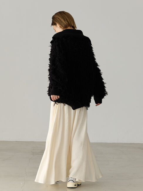 GARAGE OF GOOD CLOTHING「フリンジニットハーフジッププルオーバー」|ニット・セーター|