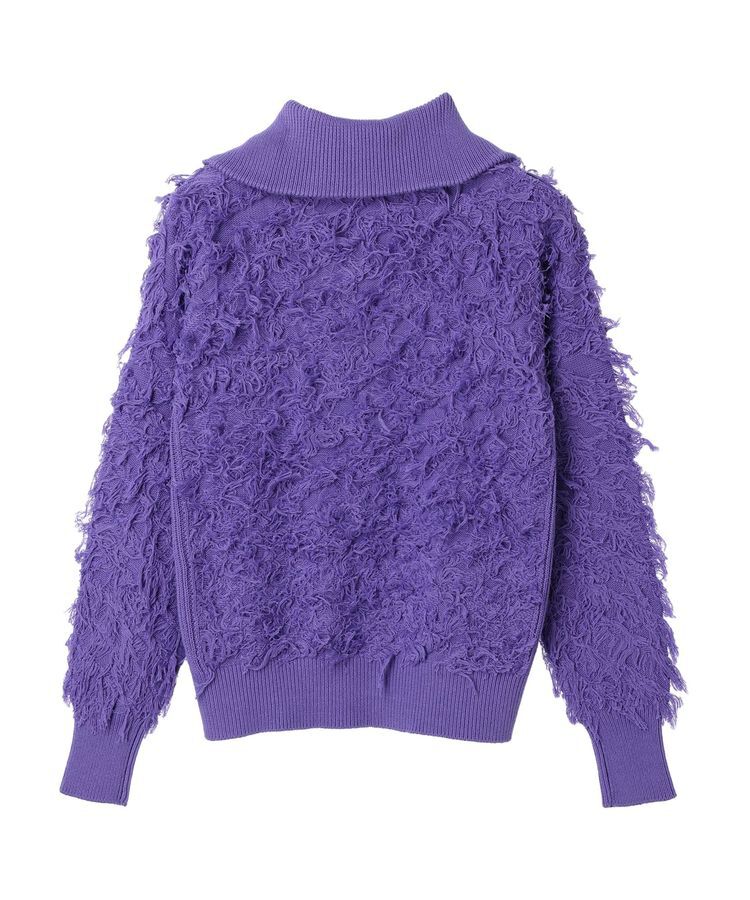 GARAGE OF GOOD CLOTHING「フリンジニットハーフジッププルオーバー」|ニット・セーター|