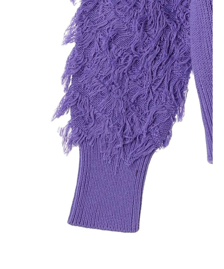 GARAGE OF GOOD CLOTHING「フリンジニットハーフジッププルオーバー」|ニット・セーター|