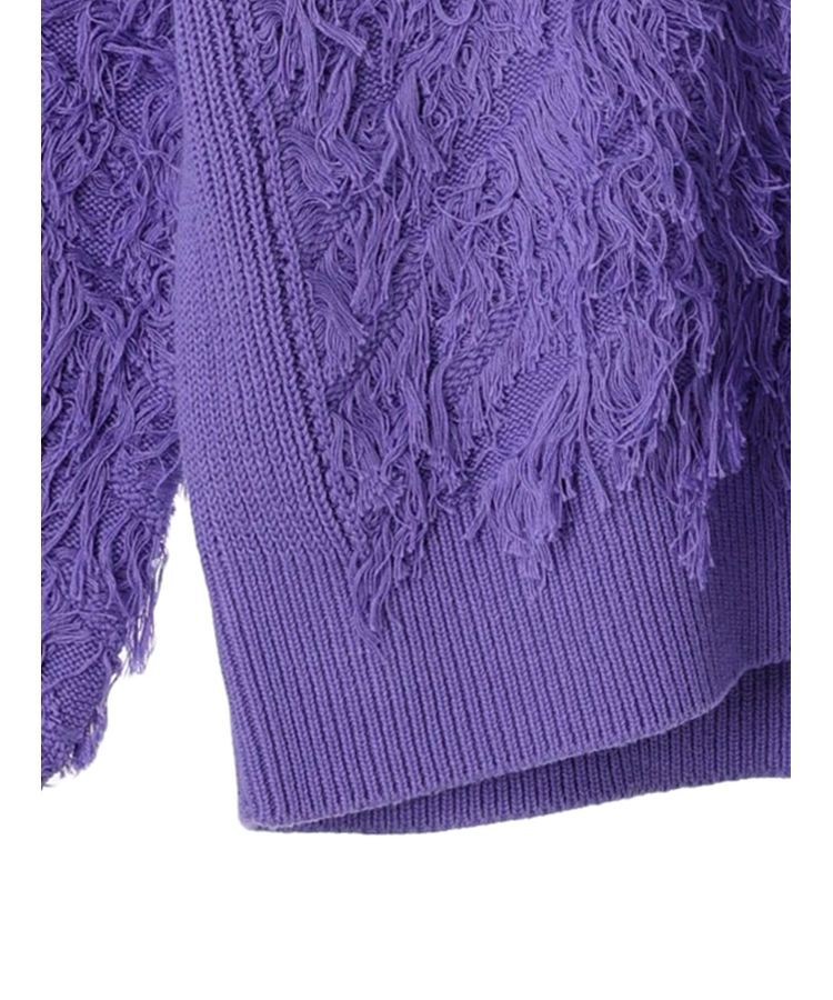 GARAGE OF GOOD CLOTHING「フリンジニットハーフジッププルオーバー」|ニット・セーター|