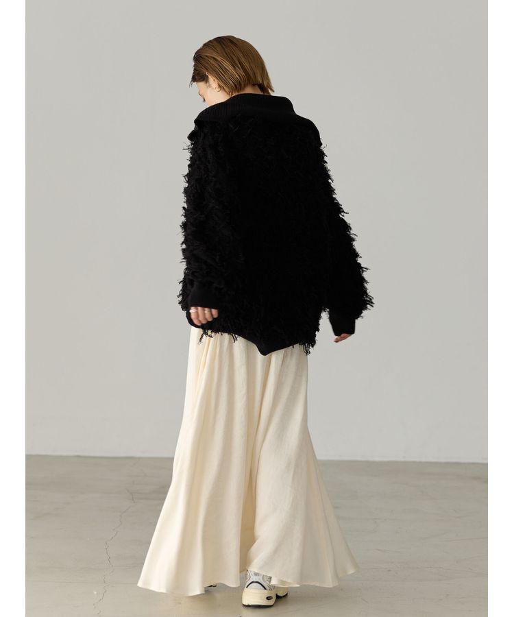 GARAGE OF GOOD CLOTHING「フリンジニットハーフジッププルオーバー」|ニット・セーター|