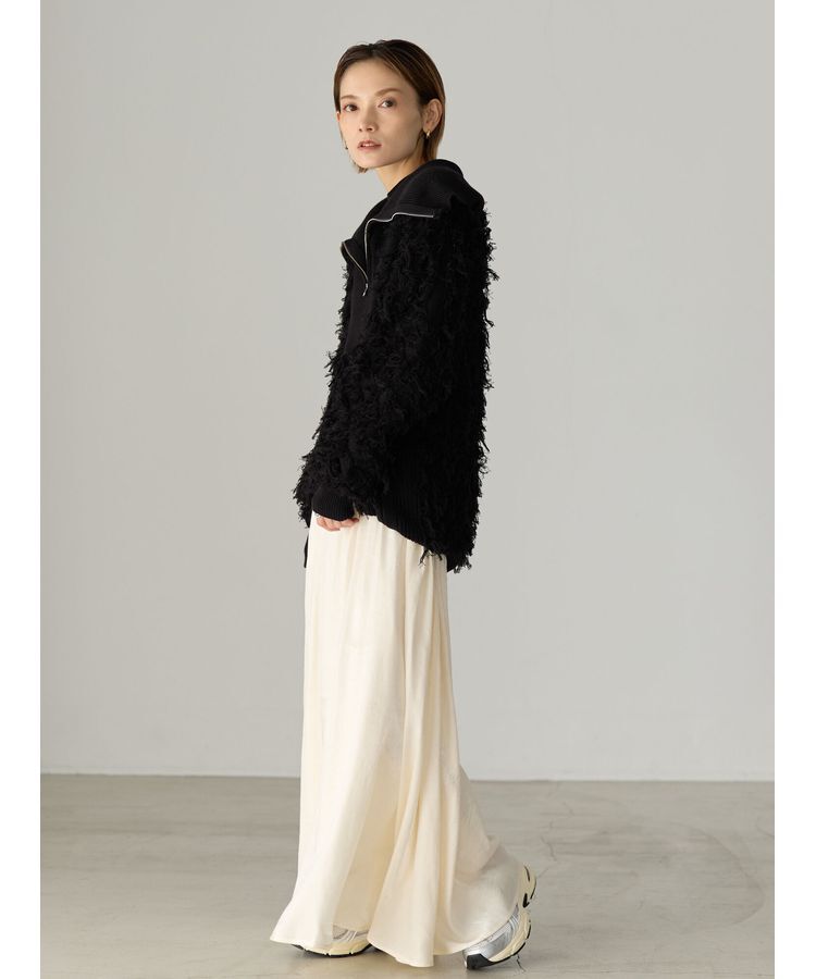 GARAGE OF GOOD CLOTHING「フリンジニットハーフジッププルオーバー」|ニット・セーター|