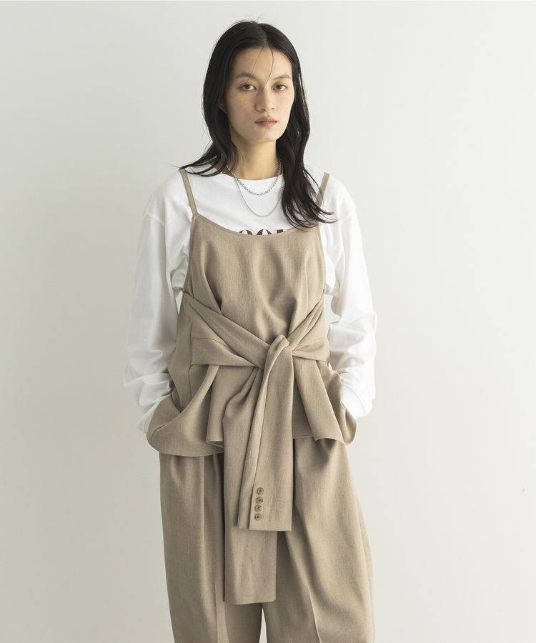 GARAGE OF GOOD CLOTHING「【日本製】無地ジャケットスリーブビスチェ」|ベスト・ジレ|