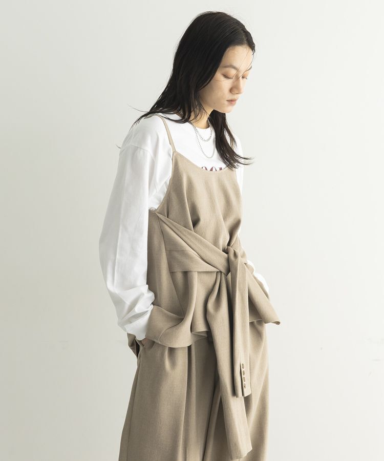 GARAGE OF GOOD CLOTHING「【日本製】無地ジャケットスリーブビスチェ」|ベスト・ジレ|