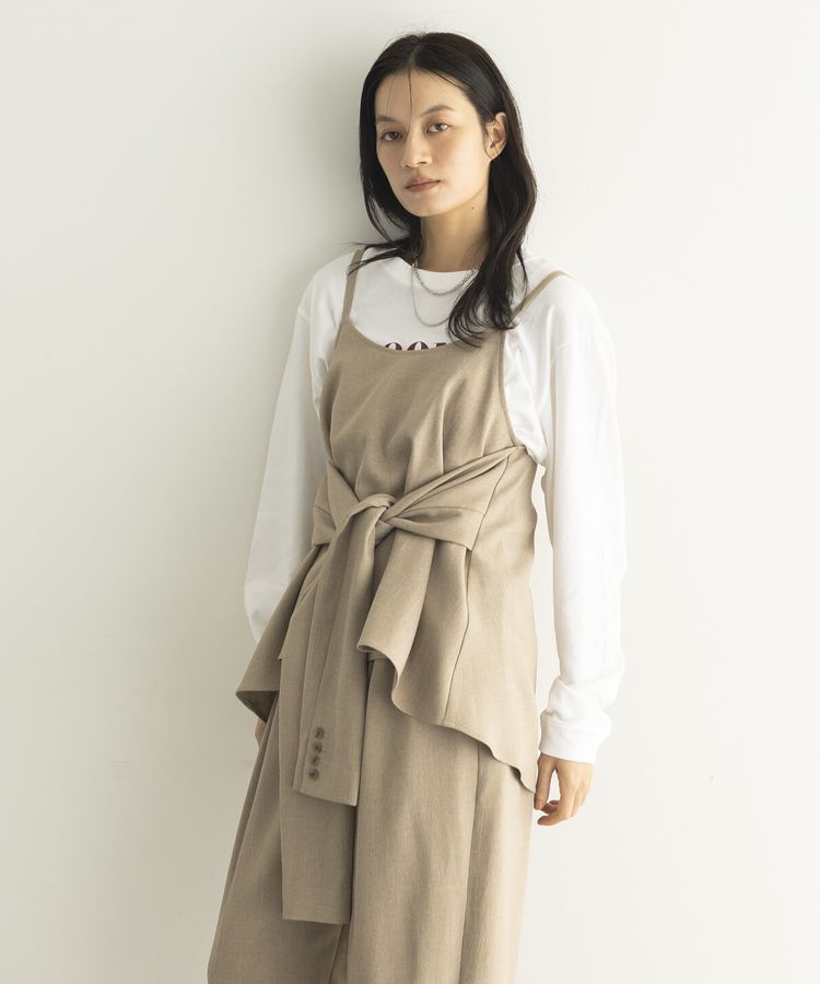 GARAGE OF GOOD CLOTHING「【日本製】無地ジャケットスリーブビスチェ」|ベスト・ジレ|