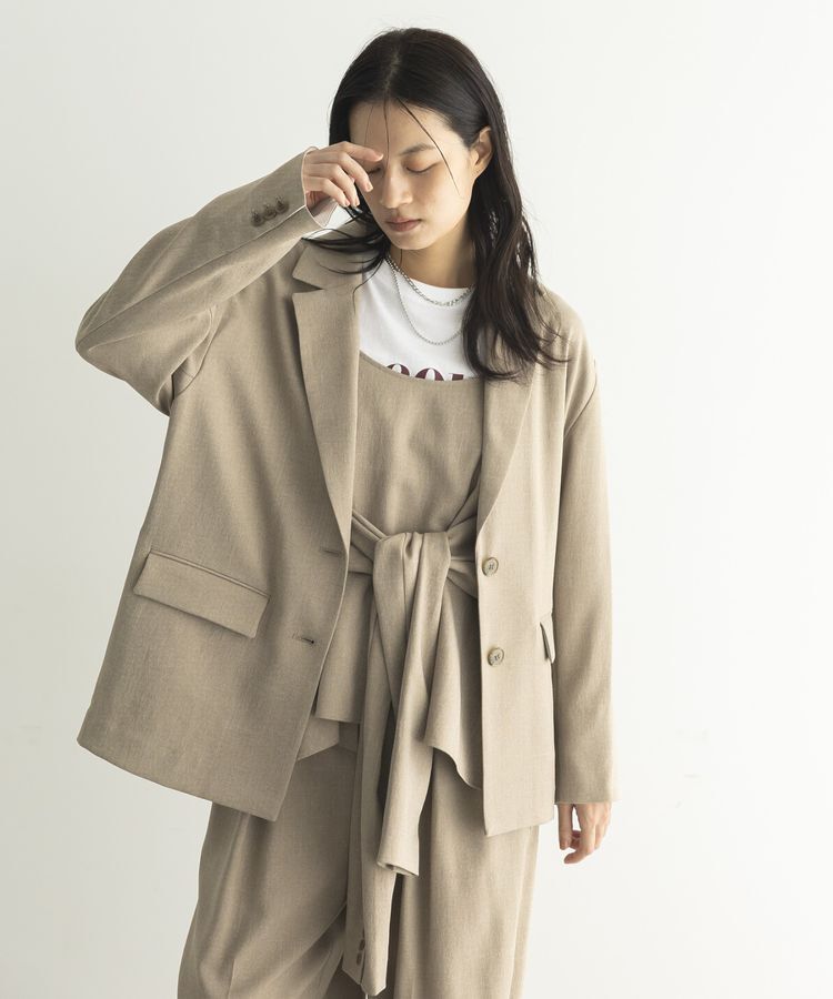 GARAGE OF GOOD CLOTHING「【日本製】無地ジャケットスリーブビスチェ」|ベスト・ジレ|