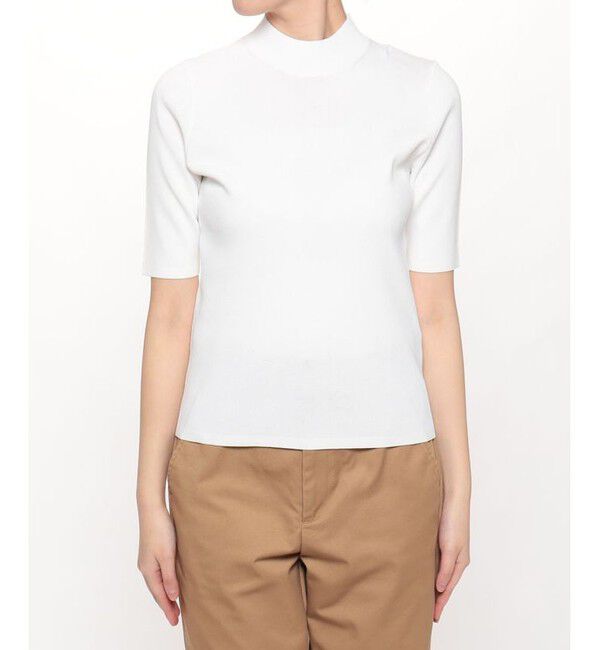 allureville「総針モックネック5分袖プルオーバー」|その他|