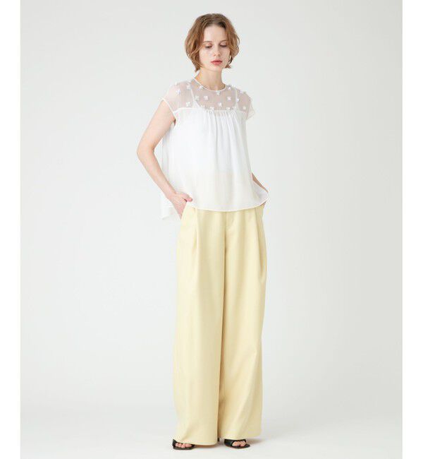 LOULOU WILLOUGHBY「【LOULOU WILLOUGHBY】スパンコールフラワーブラウス」|シャツ・ブラウス|