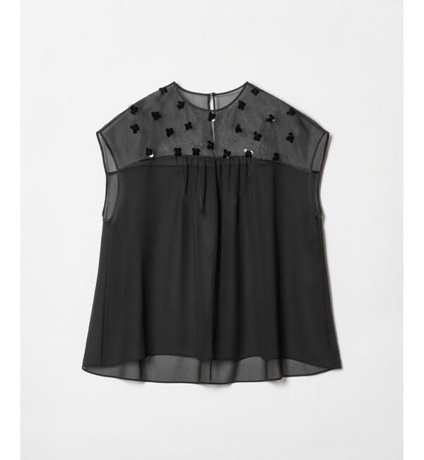 LOULOU WILLOUGHBY「【LOULOU WILLOUGHBY】スパンコールフラワーブラウス」|シャツ・ブラウス|