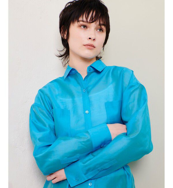 allureville「ナチュラルオーガンジーシャツブラウス」|シャツ・ブラウス|