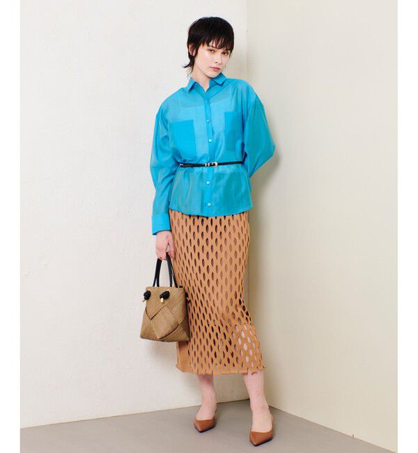 allureville「ナチュラルオーガンジーシャツブラウス」|シャツ・ブラウス|