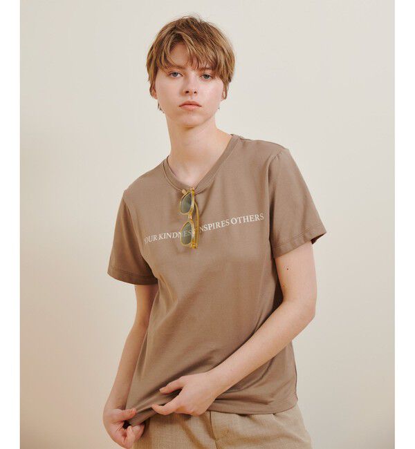 allureville「コンビフォントＴシャツ」|その他|