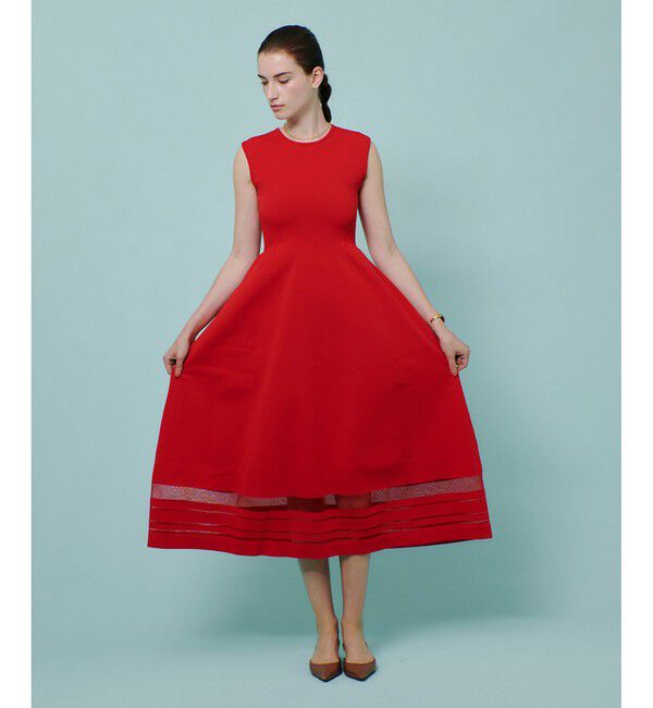 allureville「◇ ウエストマークリブワンピース」|ワンピース|