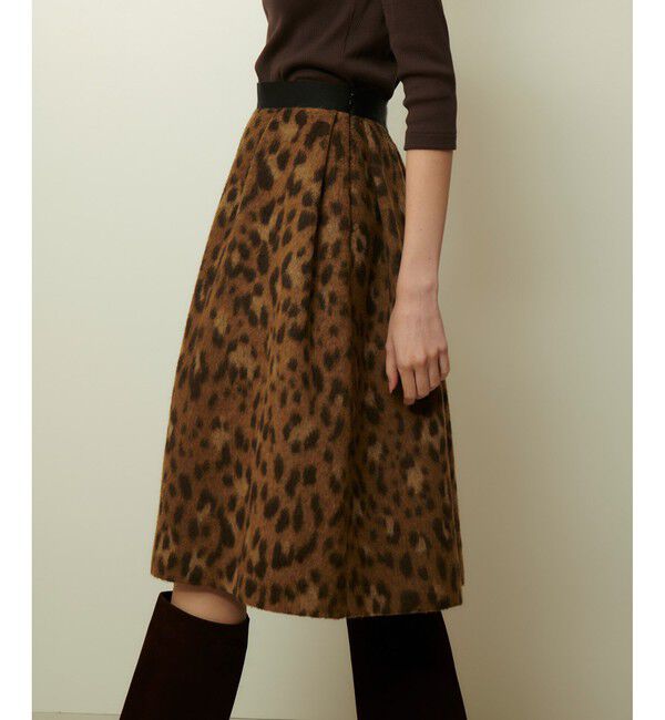 allureville「MILIORレオパードスカート」|スカート|