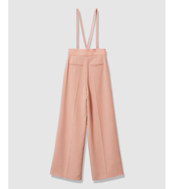 LOULOU WILLOUGHBY「【LOULOU WILLOUGHBY】ダブルクロスハイウエストサロペットパンツ」|チノ|